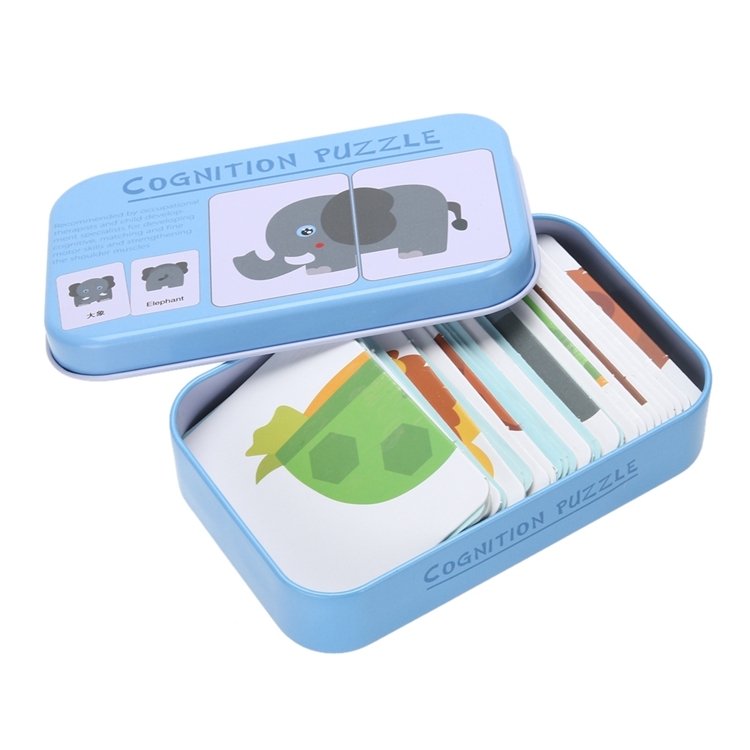 Graph Match Game Early Educational Montessori Toys Puzzle Card Cartoon Vehicl…