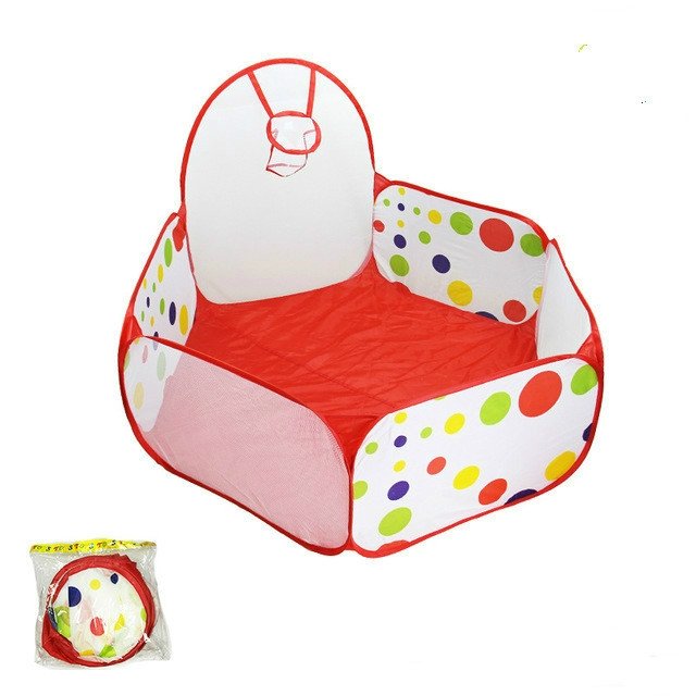 Folding Portable Baby Polka Dot Hexagon Indoor Ball Pool Game Fence…