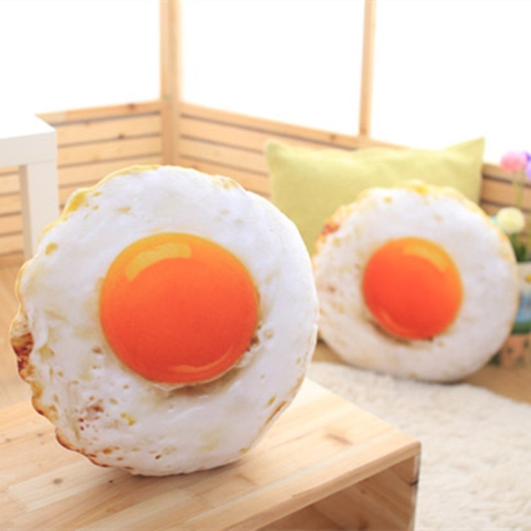 Simulation Stuffed Cotton Soft Fried Egg Cushion Sleeping Pillow Plush Baby T… Simulation Stuffed Cotton Soft Fried Egg Cushion Sleeping Pillow Plush Baby T…