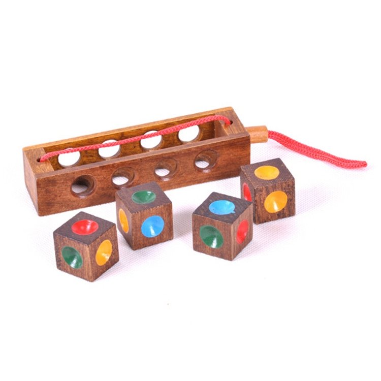 2 Sets Adult Wooden Educational Toy Cube Block Color Matching Chess 2 Sets Adult Wooden Educational Toy Cube Block Color Matching Chess