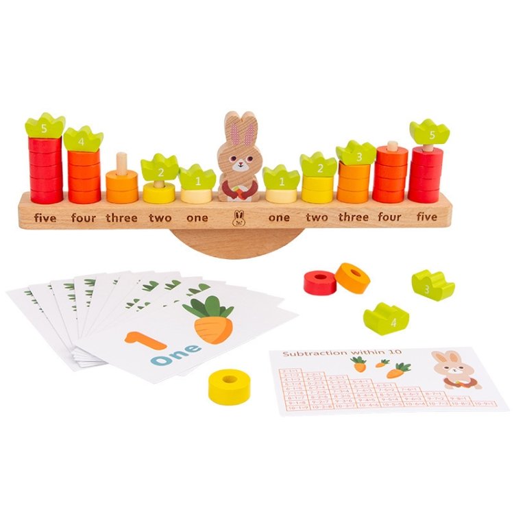 Children Early Education Puzzle Rabbit Balanced Toy Math Addition Subtraction Enlightenment Toy Children Early Education Puzzle Rabbit Balanced Toy Math Addition Subtraction Enlightenment Toy