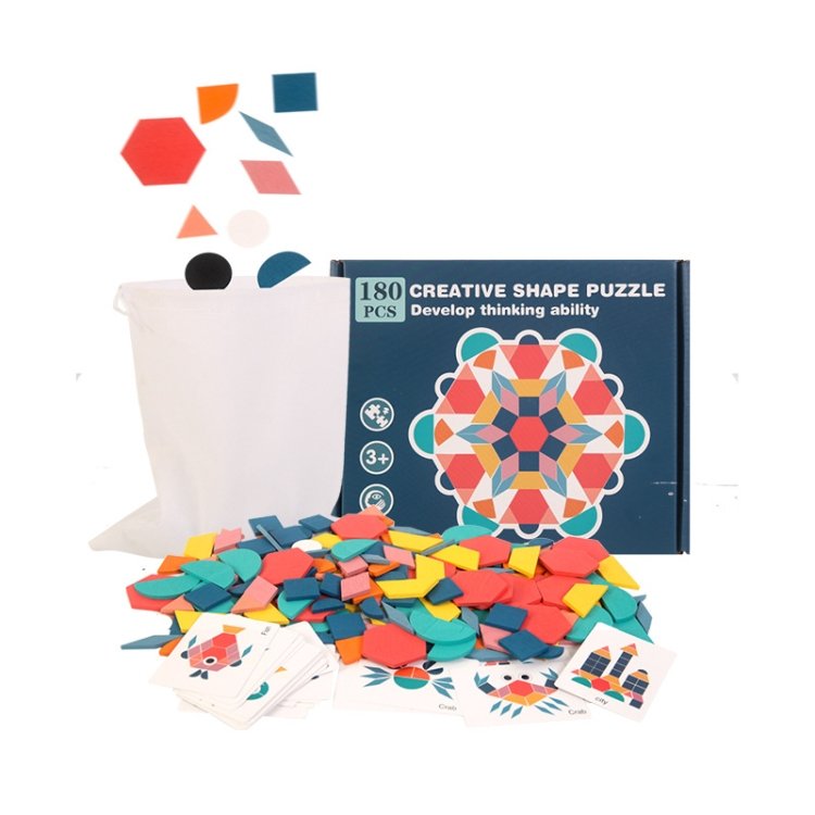 Wooden 180 Pieces Three-Dimensional Shape Puzzle Toy Children Early Education Animal Jigsaw Wooden 180 Pieces Three-Dimensional Shape Puzzle Toy Children Early Education Animal Jigsaw