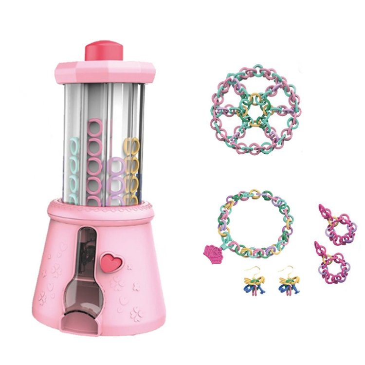 DIY Braided Bracelet Toy Beaded Braided Chain Link Maker Girl Dress Up Toy, P… DIY Braided Bracelet Toy Beaded Braided Chain Link Maker Girl Dress Up Toy, P…