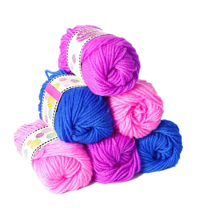 DIY Girl Knitting Scarf Hat Woolen Thread, Random Color Deilvery DIY Girl Knitting Scarf Hat Woolen Thread, Random Color Deilvery