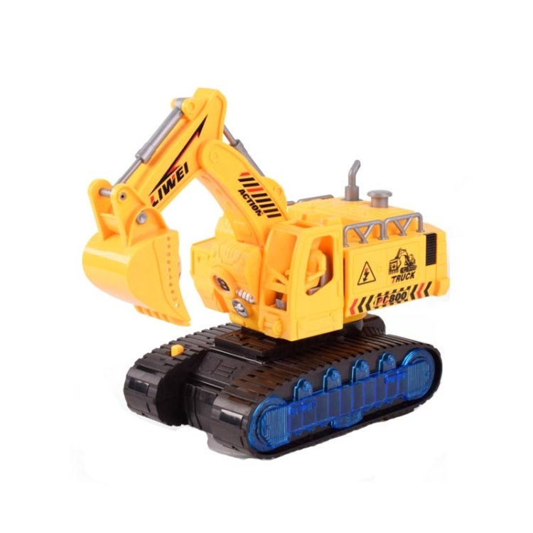 Children Light And Music Simulation Electric Excavator Car Toy, Style:… Children Light And Music Simulation Electric Excavator Car Toy, Style:…