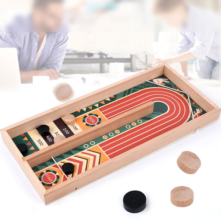 Wooden Toy Catapult Chess Board Game Children Bouncing Pinball Parent-Child Interactive Board Game Wooden Toy Catapult Chess Board Game Children Bouncing Pinball Parent-Child Interactive Board Game