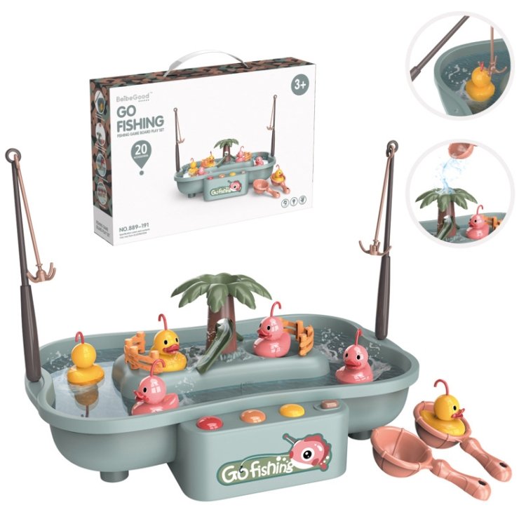 Play House Children Educational Electric Cycle Rotating Fishing Station Summe… Play House Children Educational Electric Cycle Rotating Fishing Station Summe…