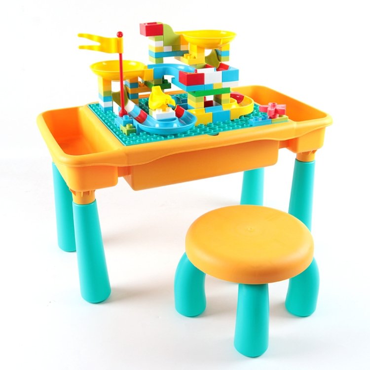 Multifunctional Building Table Learning Toy Puzzle Assembling Toy For Childre… Multifunctional Building Table Learning Toy Puzzle Assembling Toy For Childre…