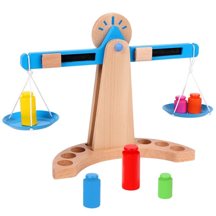 Children Educational Balance Scale Toy Wooden Science And Education Toys Children Educational Balance Scale Toy Wooden Science And Education Toys