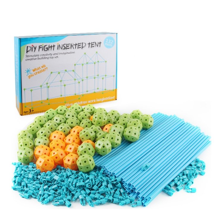 132 In 1 DIY Tent Toy Assembling Play House DIY Children Tent Building Toy… 132 In 1 DIY Tent Toy Assembling Play House DIY Children Tent Building Toy…