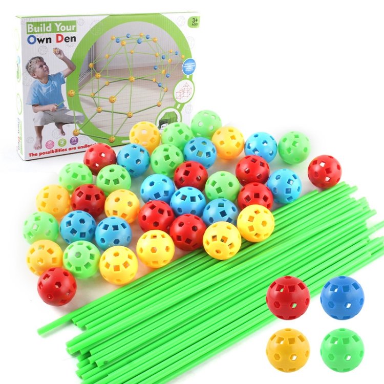 87 in 1 DIY Assembling Play House DIY Children Tent Building Toy, Style:… 87 in 1 DIY Assembling Play House DIY Children Tent Building Toy, Style:…