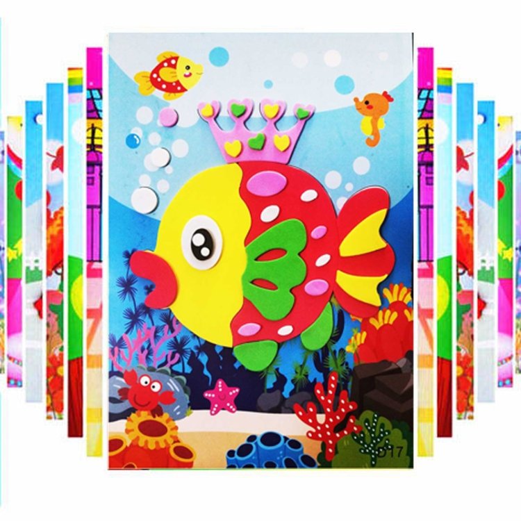 20 PCS Child EVA DIY Handmade Sticker Pictures, Random Style Deilvery 20 PCS Child EVA DIY Handmade Sticker Pictures, Random Style Deilvery