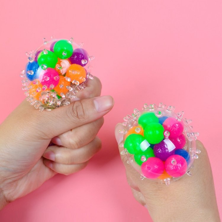 6 PCS 6 Cm Color Beads TPR Vent Ball Decompression Toy, Color Ball, Balloon Ball 6 PCS 6 Cm Color Beads TPR Vent Ball Decompression Toy, Color Ball, Balloon Ball