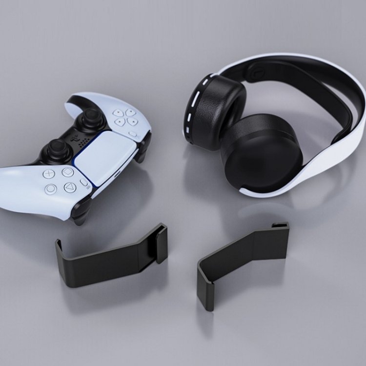 3 Pairs Headphone Handle External Side-Mounted Storage Rack For PS5, AL-P5053