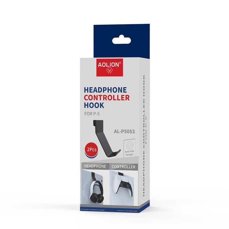 3 Pairs Headphone Handle External Side-Mounted Storage Rack For PS5, AL-P5053