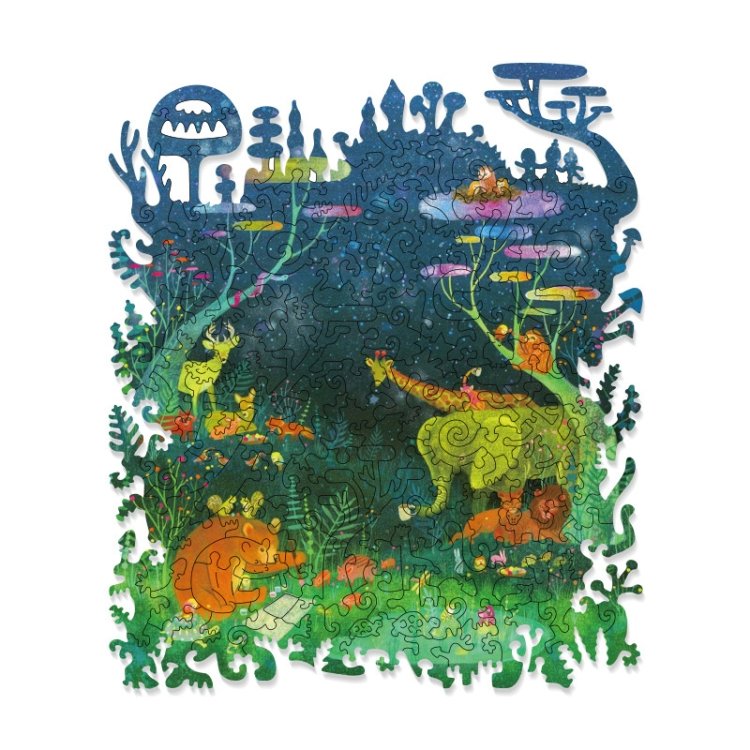 Irregular Wooden Puzzle Adult High Difficulty Creative Gift, Harmonious Island Irregular Wooden Puzzle Adult High Difficulty Creative Gift, Harmonious Island