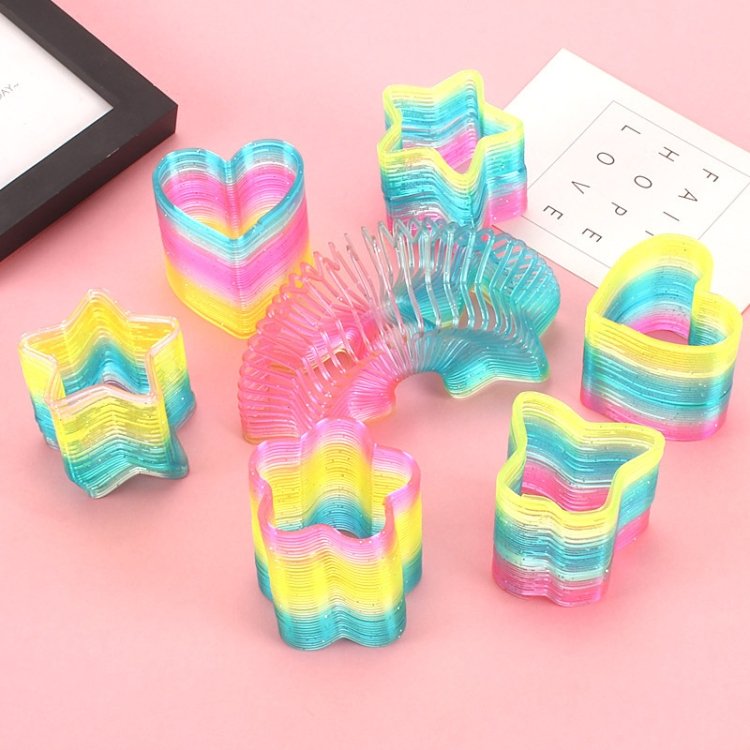 10 PCS Glitter Transparent Rainbow Circle Polygon Spring Rainbow Circle,Ramdom Style Delivery 10 PCS Glitter Transparent Rainbow Circle Polygon Spring Rainbow Circle,Ramdom Style Delivery