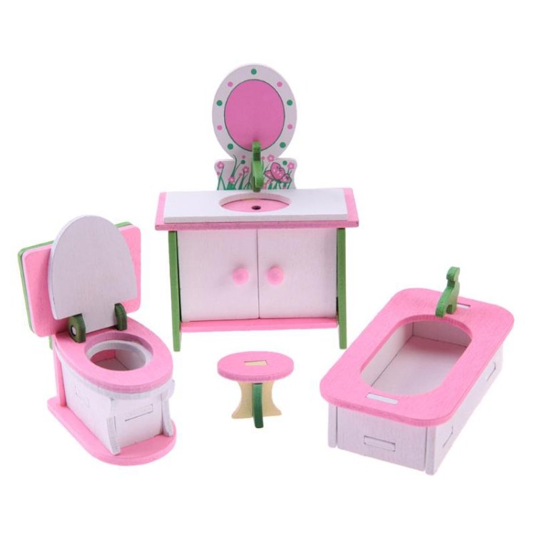 Simulation Miniature Wooden Furniture Kids Toys Doll House Set Simulation Miniature Wooden Furniture Kids Toys Doll House Set