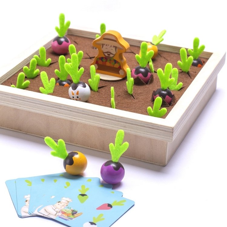 Farm Pulling Carrot Memory Chess Board Game Children Wooden Enlightenment Ear… Farm Pulling Carrot Memory Chess Board Game Children Wooden Enlightenment Ear…
