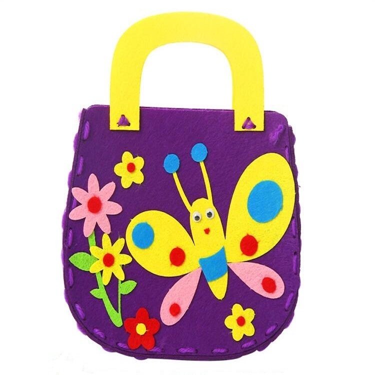 Non-woven Fabric DIY Cartoon Paste Hand Sewing Bag Fabric Bag, Butterfly, Flo… Non-woven Fabric DIY Cartoon Paste Hand Sewing Bag Fabric Bag, Butterfly, Flo…