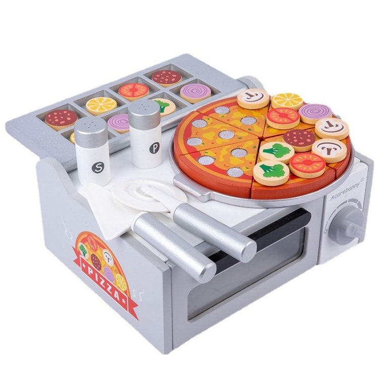 Acarebanny Wooden Simulation Barbecue Pizza Oven Children Pretend Play Toy… Acarebanny Wooden Simulation Barbecue Pizza Oven Children Pretend Play Toy…