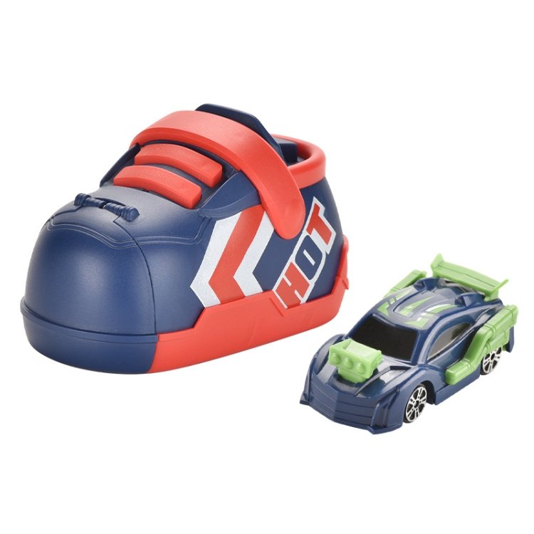 Children Competition Ejection Shoes Toy Car Set, Red, Green