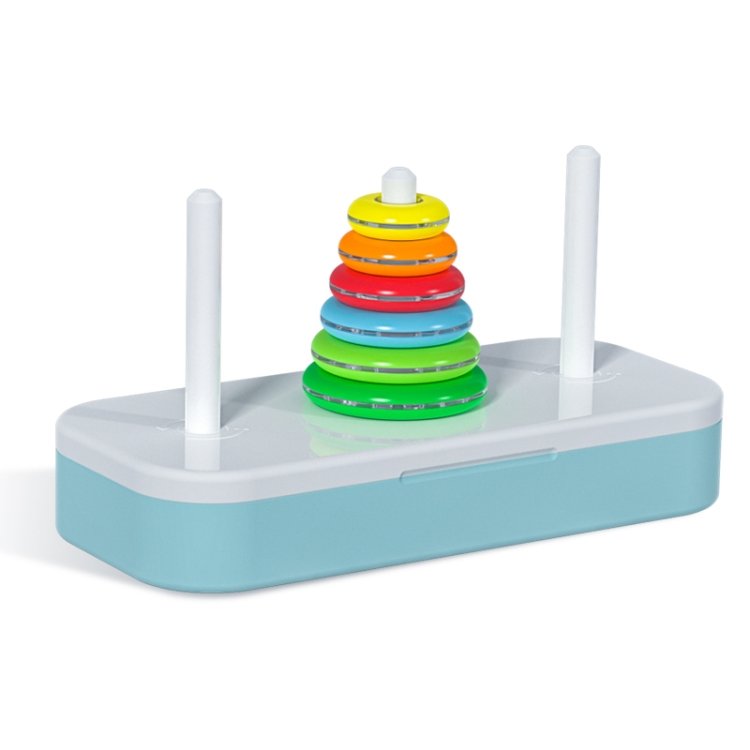 Qiyi Tower of Hanoi Puzzle Geometric Stacker Kids Developmental Toy,Style:… Qiyi Tower of Hanoi Puzzle Geometric Stacker Kids Developmental Toy,Style:…