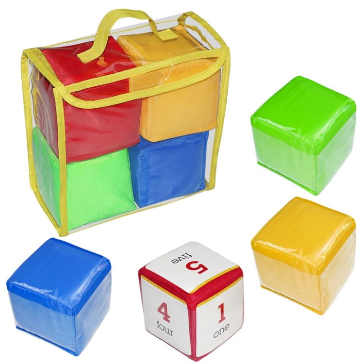 4 PCS / Set Portable Dice Toys Storage Bag Educational Early Education Toy 4 PCS / Set Portable Dice Toys Storage Bag Educational Early Education Toy