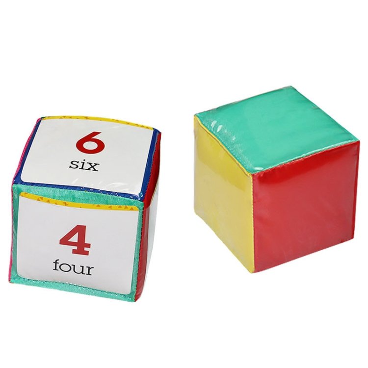 2 PCS / Set Insert Card Dice Learning Toys With Transparent Pocket 2 PCS / Set Insert Card Dice Learning Toys With Transparent Pocket