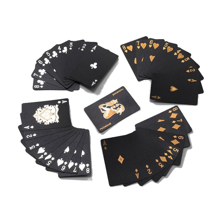 2sets Card Game Bronzing Waterproof Playing Cards 2sets Card Game Bronzing Waterproof Playing Cards