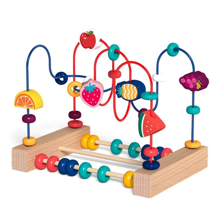 Children Beads Around Multifunctional Puzzle Block Toys, Style:, Cupid Fruit… Children Beads Around Multifunctional Puzzle Block Toys, Style:, Cupid Fruit…