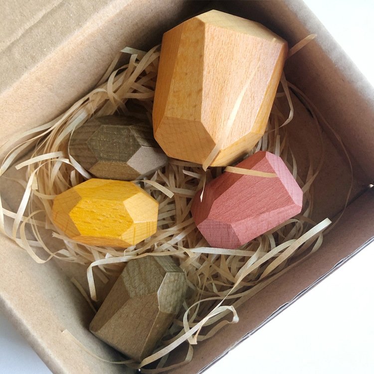 Children Early Teachings Stack Stone Building Blocks Wood Stack Stone Toys… Children Early Teachings Stack Stone Building Blocks Wood Stack Stone Toys…