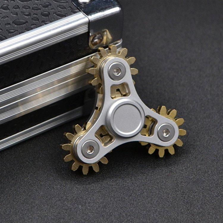 Linkage Fidget Spinner Decompression Toy, Four Gear(Silver), Four Gear(Black)… Linkage Fidget Spinner Decompression Toy, Four Gear(Silver), Four Gear(Black)…