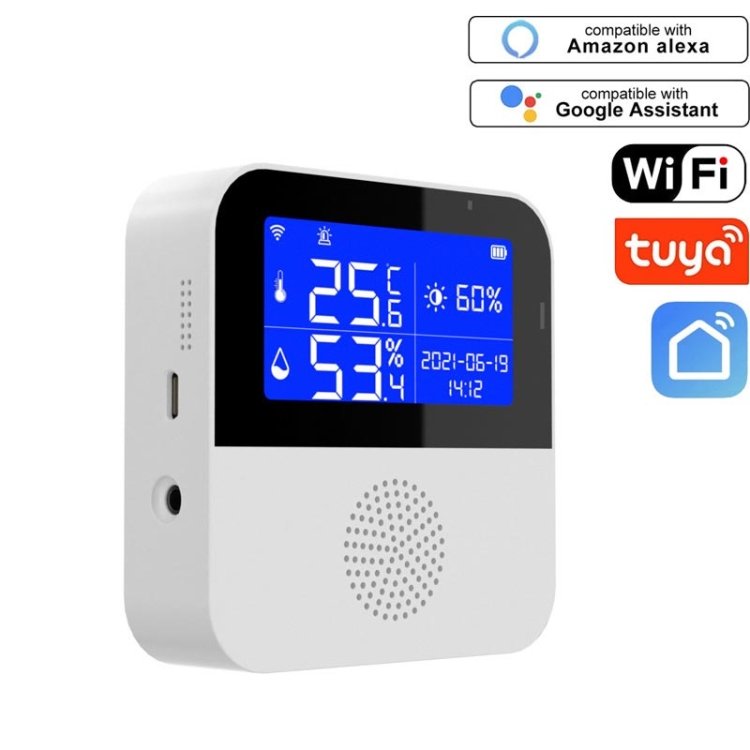 Tuya WIFI Temperature And Humidity Sensor With 2.9inch LCD Display,Spec:… Tuya WIFI Temperature And Humidity Sensor With 2.9inch LCD Display,Spec:…