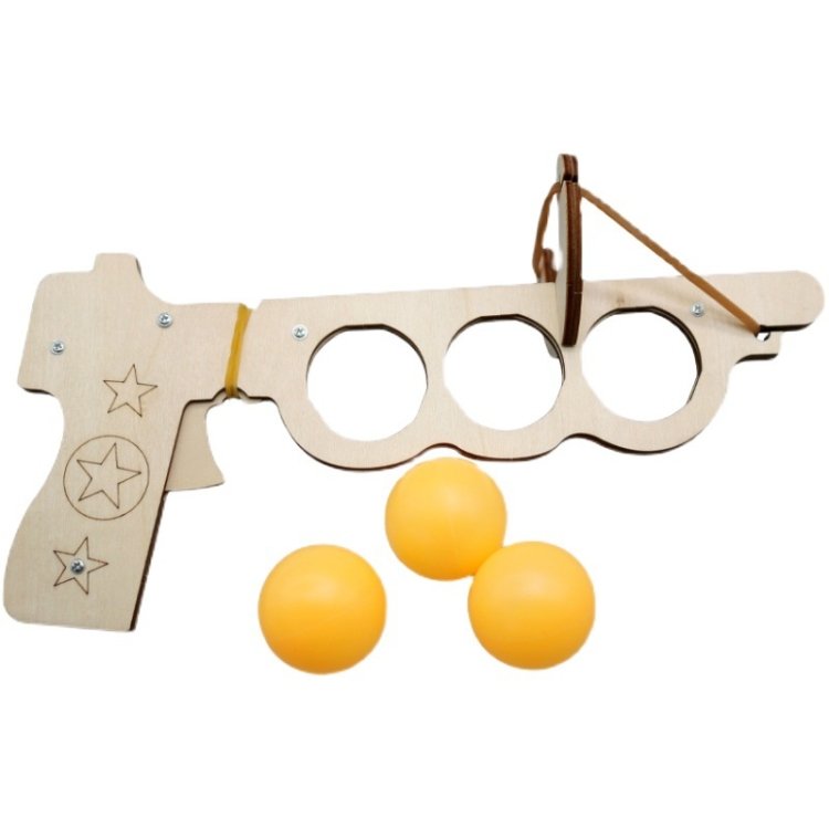 Wooden DIY Table Tennis Elastic Model Children Physical Science Experiment As… Wooden DIY Table Tennis Elastic Model Children Physical Science Experiment As…
