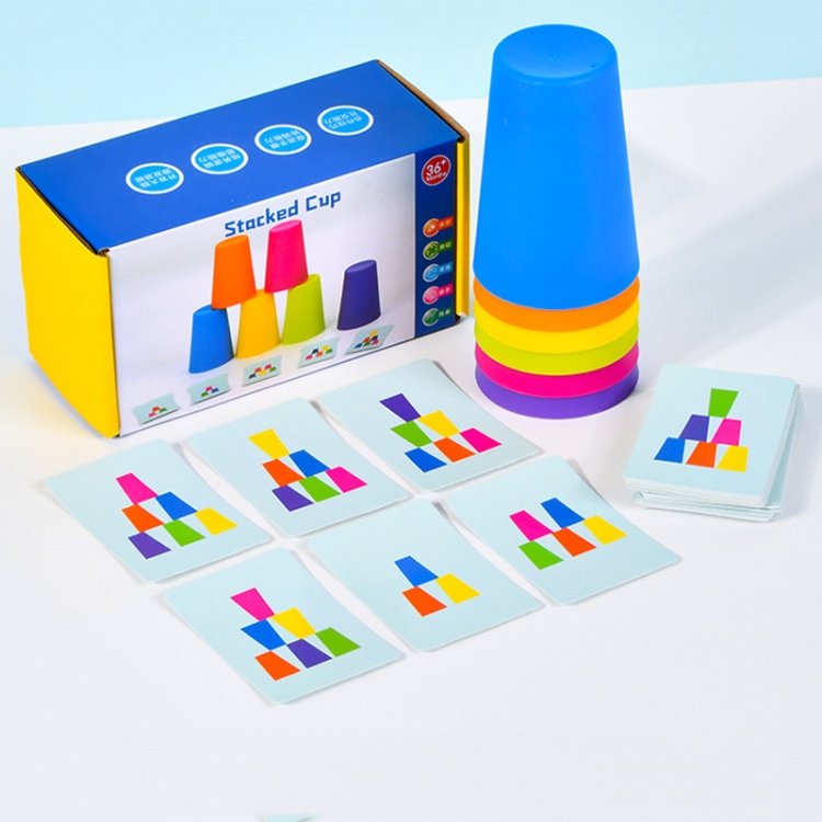 Mixed Colors Quick Stack Cups Speed Training Sports Stacking Cups With Card,S… Mixed Colors Quick Stack Cups Speed Training Sports Stacking Cups With Card,S…