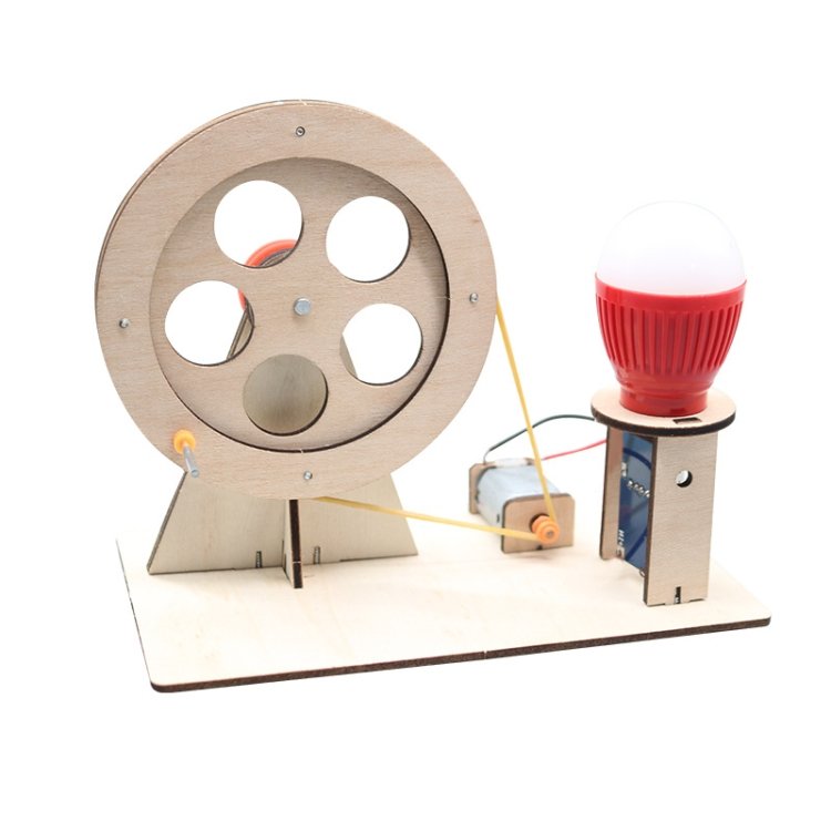 DIY Wooden Science Experiment Hand Generator Puzzle Toy, Hand Generator DIY Wooden Science Experiment Hand Generator Puzzle Toy, Hand Generator