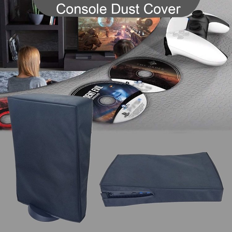PS5-1 for Snoy PS5 Game Console Waterproof and Dustproof Protective Cover, (Vertical Black)...