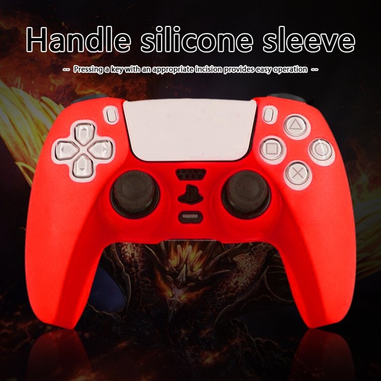 For PS5 Controller Silicone Case Protective Cover, White, Black, Camouflage Blue, Camouflage Red...