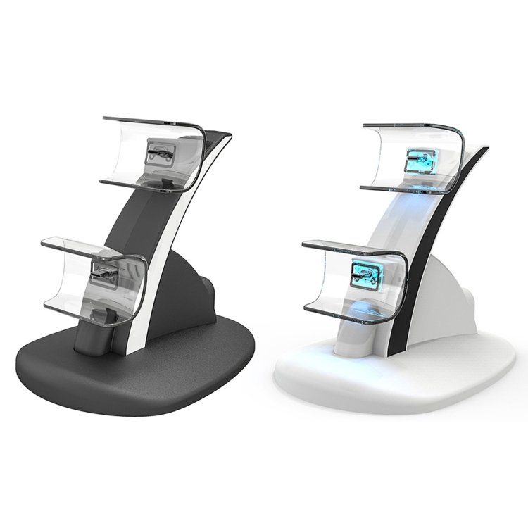 iplay HBP-253 For PS5 Game Wireless Handle Double Charging Base Placement Bracket, HBP-253 (White...