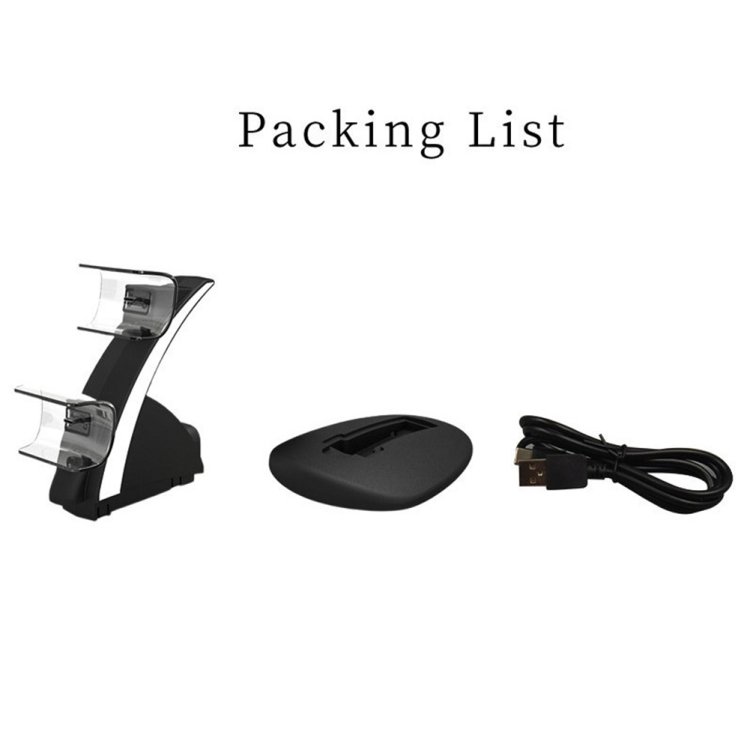 iplay HBP-253 For PS5 Game Wireless Handle Double Charging Base Placement Bracket, HBP-253 (White...
