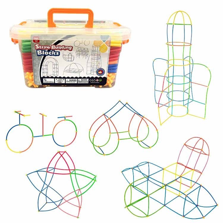 DIY Plastic 4D Straw Building Blocks Joint Funny Development Toys… DIY Plastic 4D Straw Building Blocks Joint Funny Development Toys…