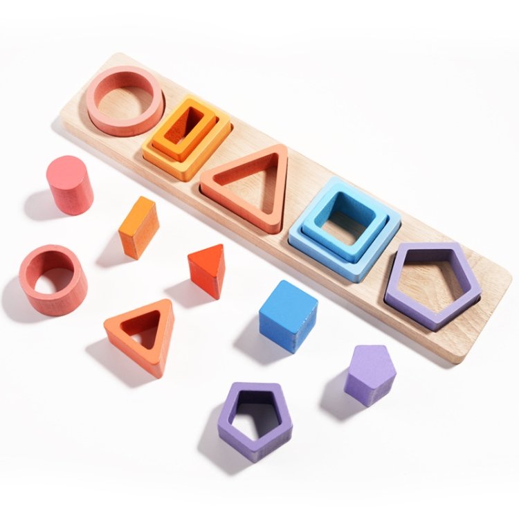 Children Geometric Shapes Color Matching Building Blocks Columns Toys Children Geometric Shapes Color Matching Building Blocks Columns Toys