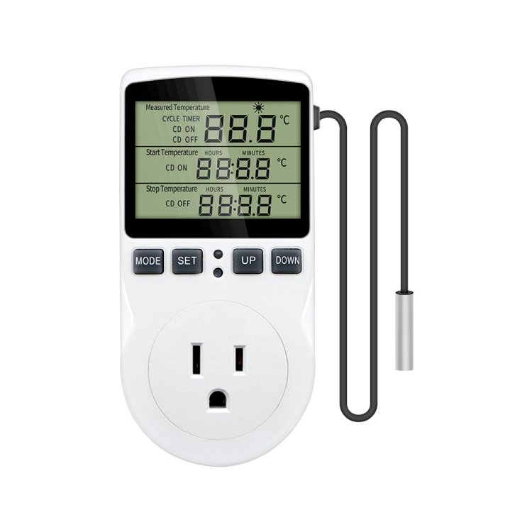 Intelligent Digital Thermostat Countdown Temperature Control Switch Socket Ti… Intelligent Digital Thermostat Countdown Temperature Control Switch Socket Ti…