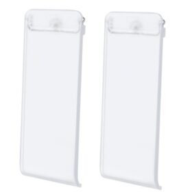 For Nintendo Switch Console 2pcs Replacement Kickstand Back Shell Holder, Transparent White, Blac...