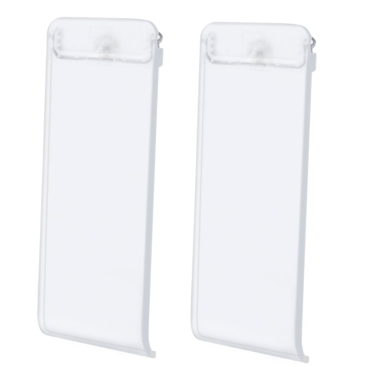 For Nintendo Switch Console 2pcs Replacement Kickstand Back Shell Holder, Transparent White, Blac...