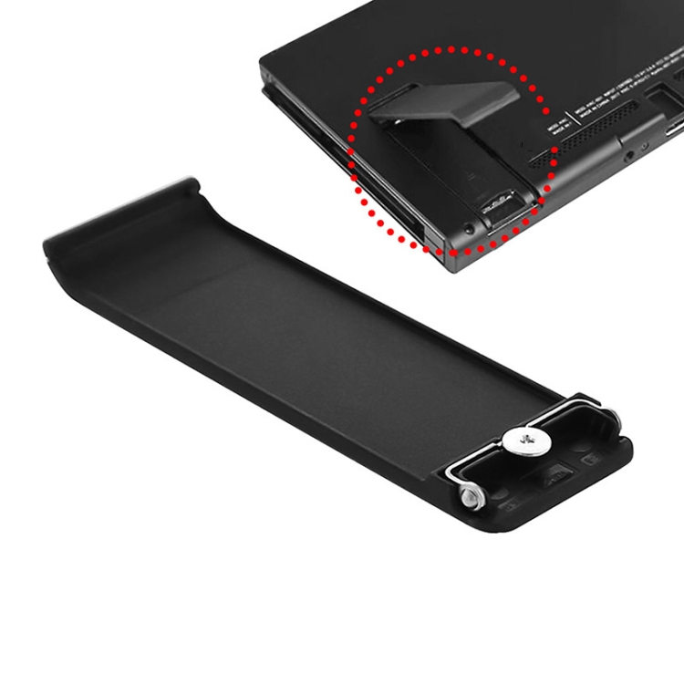 For Nintendo Switch Console 2pcs Replacement Kickstand Back Shell Holder, Transparent White, Blac...