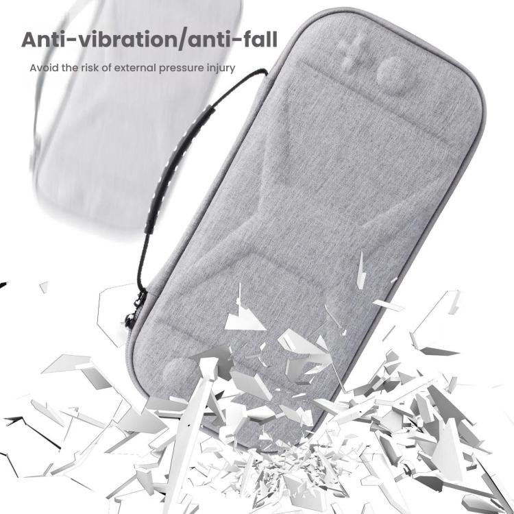 For Nintendo Switch 2 Game Console Storage Bag EVA Fabric Handbag, X-Pattern Gray, X-Pattern Black