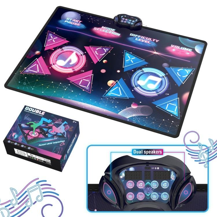 Dancing Challenge Playmat Wireless Dance Mat Dual Player Gaming Pad, 120x95cm Dancing Challenge Playmat Wireless Dance Mat Dual Player Gaming Pad, 120x95cm