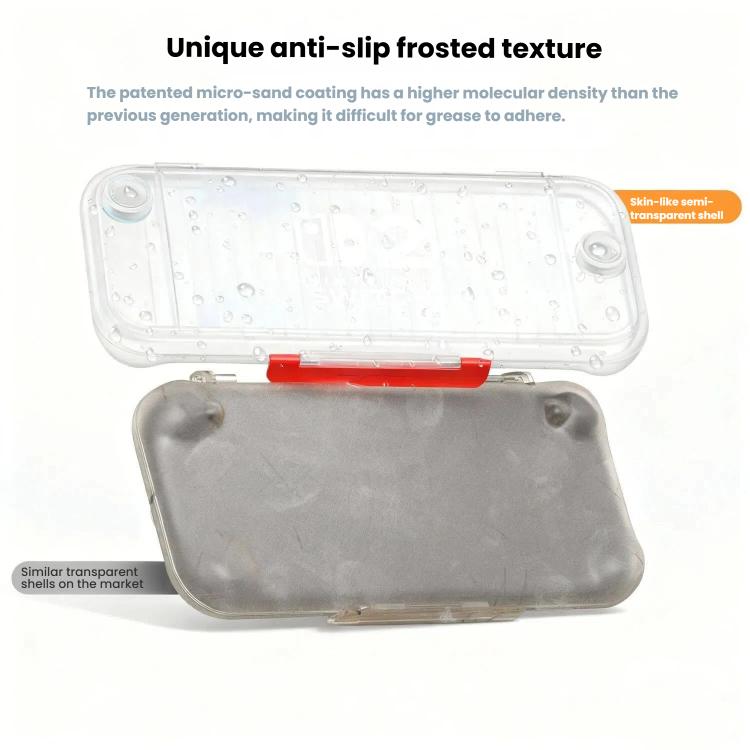 Hard Shell Storage Case for Nintendo Switch 2 Frosted Translucent Anti-Pressure Joystick Design
